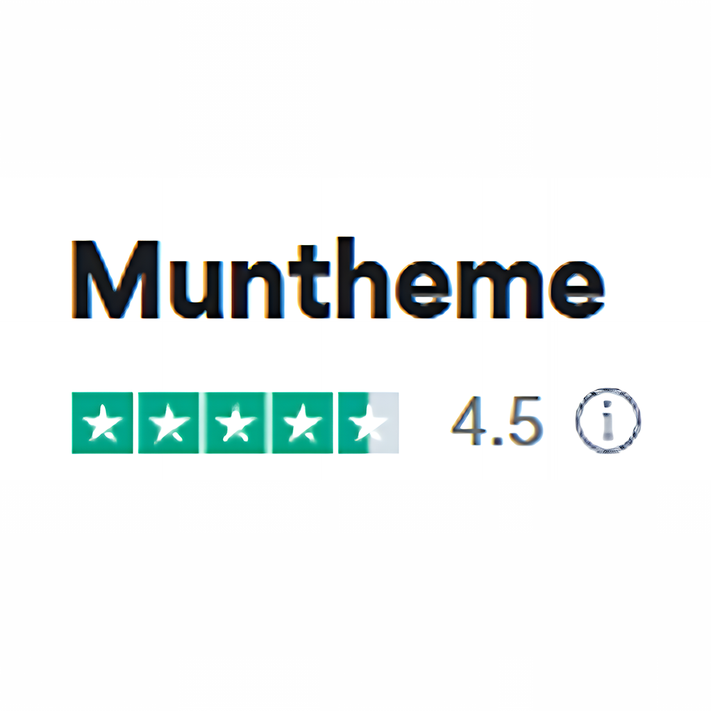 Muntheme is highly rated on Trustpilot