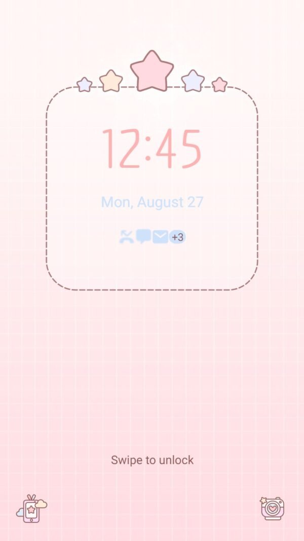 Samsung Themes: ❤️Mun❤️ Baby Star ~❤️ Premium Theme cutie pink star - Image 2