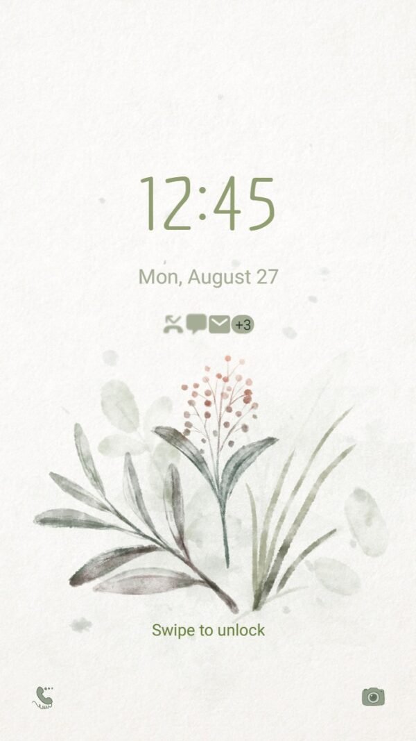 Samsung Themes: ❤️Mun❤️ Tiny Shoots Free ~❤️ Premium Theme cute plants free - Image 2