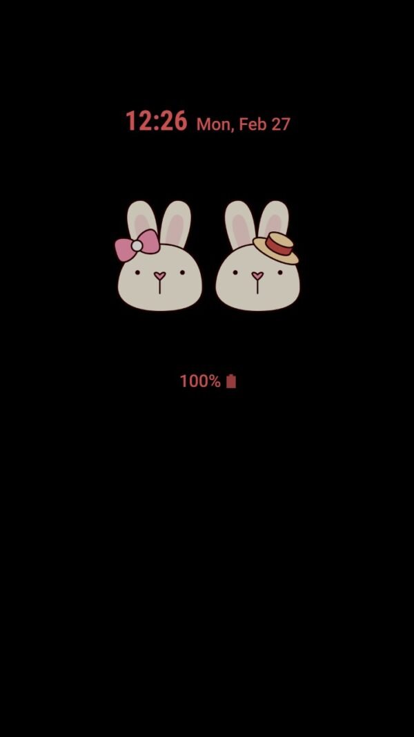 Samsung Themes: ❤️Mun❤️ Bunny Bunny Love ~❤️ Premium Theme happy bunny new year - Image 7