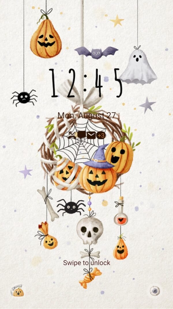 Samsung Themes: ❤️Mun❤️ Halloween Dreamcatcher ~❤️ Premium Theme a little cute dreamcatcher for halloween - Image 2