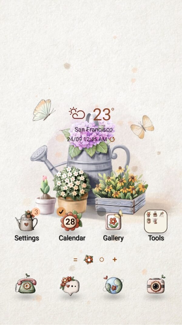 Samsung Themes: ❤️Mun❤️ Flowers Bouquet ~❤️ Premium Theme colorful little wild flowers