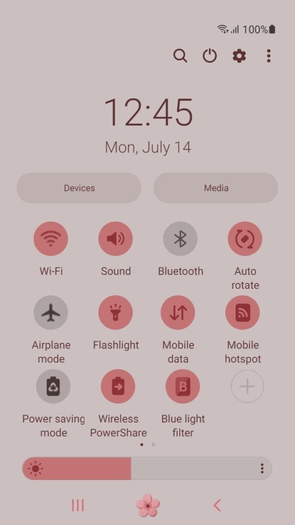 Samsung Themes: ❤️Mun❤️ Cat bell and Cherry Blossom Animated ~❤️ Premium Animated Theme with green decoration and cute cat - Image 5