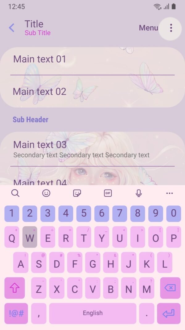 Samsung Themes: ❤️Mun❤️ Fantasy Fairy Doll ~❤️ Premium Theme Official with pink - purple pastel girl and adorable butterfly - Image 6