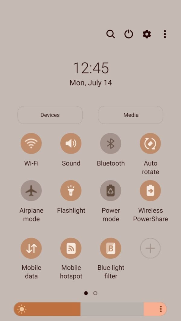 Samsung Themes: ❤️Mun❤️ Autumn vibe texture _Premium Theme Official with orange old house and tree - Image 5