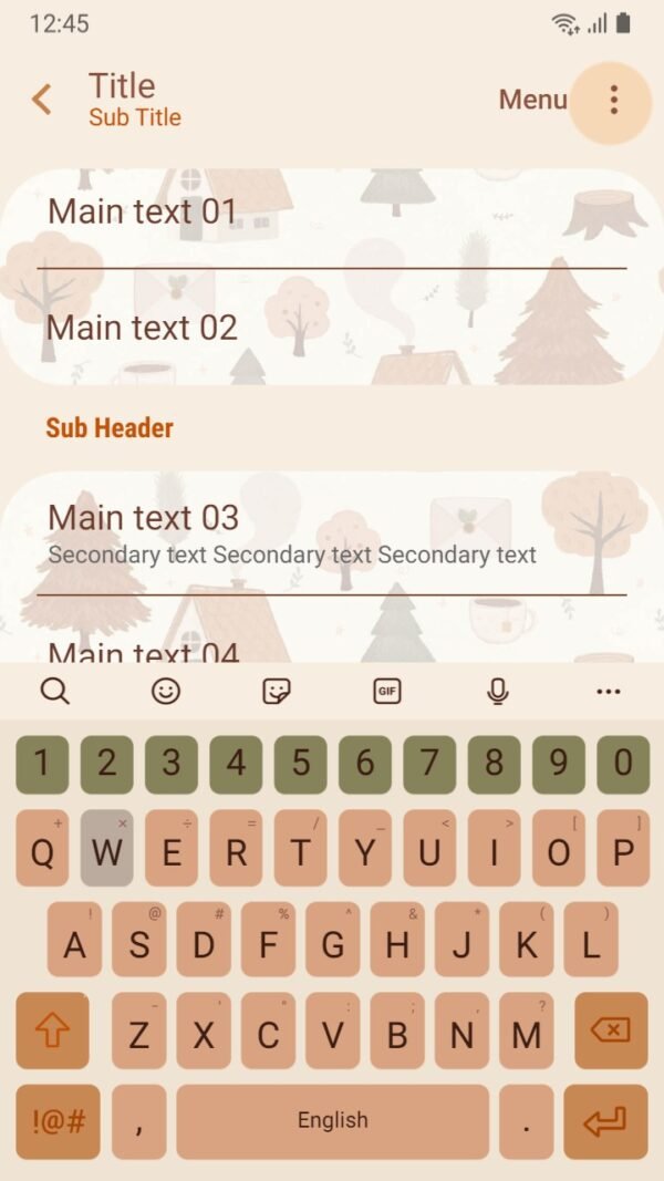 Samsung Themes: ❤️Mun❤️ Autumn vibe texture _Premium Theme Official with orange old house and tree - Image 6