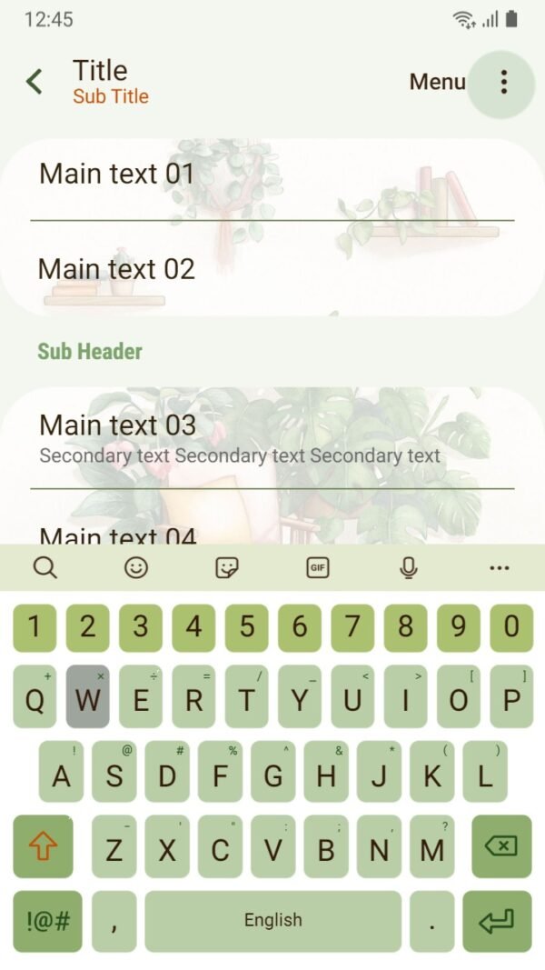 Samsung Themes: ❤️Mun❤️ Greenery Plants Room ~❤️ Premium Theme Official with sofa, book and hanging trees - Image 6