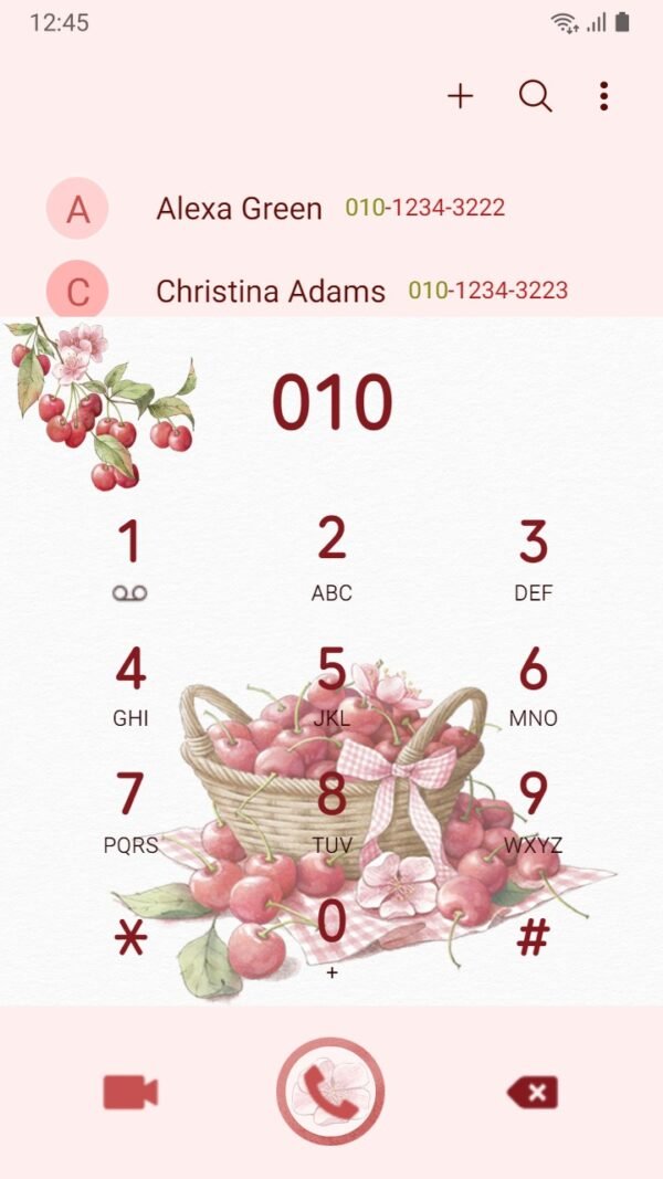 Samsung Themes: ❤️Mun❤️ Sweet Pink Cherry Basket ~❤️ Premium Theme Official - Image 3