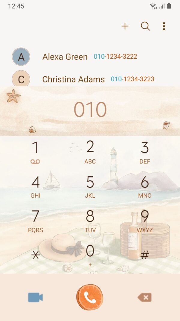 Samsung Themes: ❤️Mun❤️ Holiday Beach Vibe ~❤️ Premium Theme Official with luxury wine and lighthouse aesthetics - Image 3