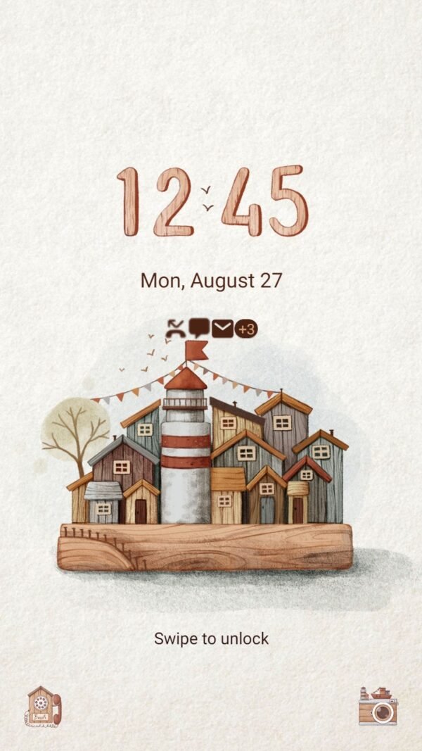 Samsung Themes: ❤️Mun❤️ Lighthouse in Beach Town ~❤️ Premium Theme Official - Image 2