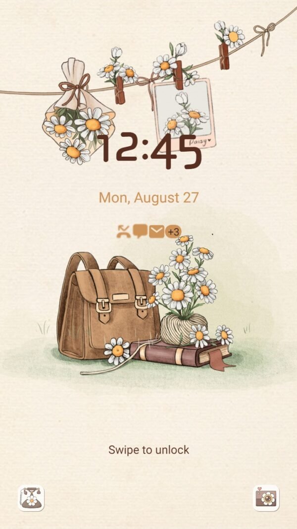 Samsung Themes: ❤️Mun❤️ White Daisy Flower ~❤️ Premium Theme Official - Image 2