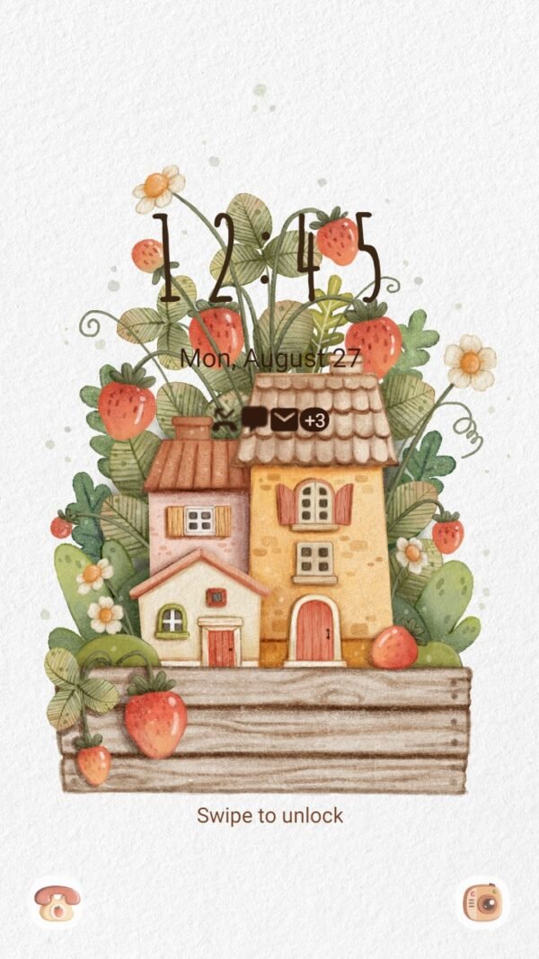 Samsung Themes: ❤️Mun❤️ Sweet Strawberry House ~❤️ Premium Theme Official - Image 2