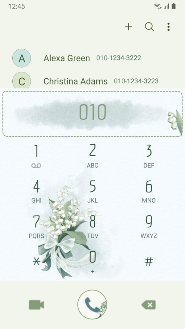 Samsung Themes: ❤️Mun❤️ White bell flowers ~❤️ Premium Theme Official Convallaria majalis lily of the valley - Image 3