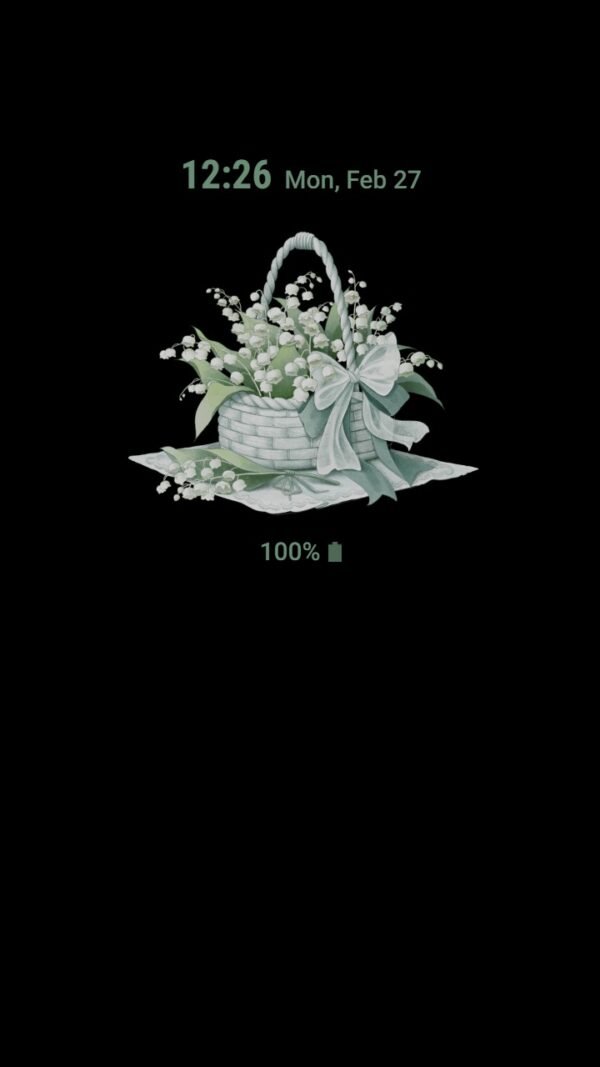 Samsung Themes: ❤️Mun❤️ White bell flowers ~❤️ Premium Theme Official Convallaria majalis lily of the valley - Image 7