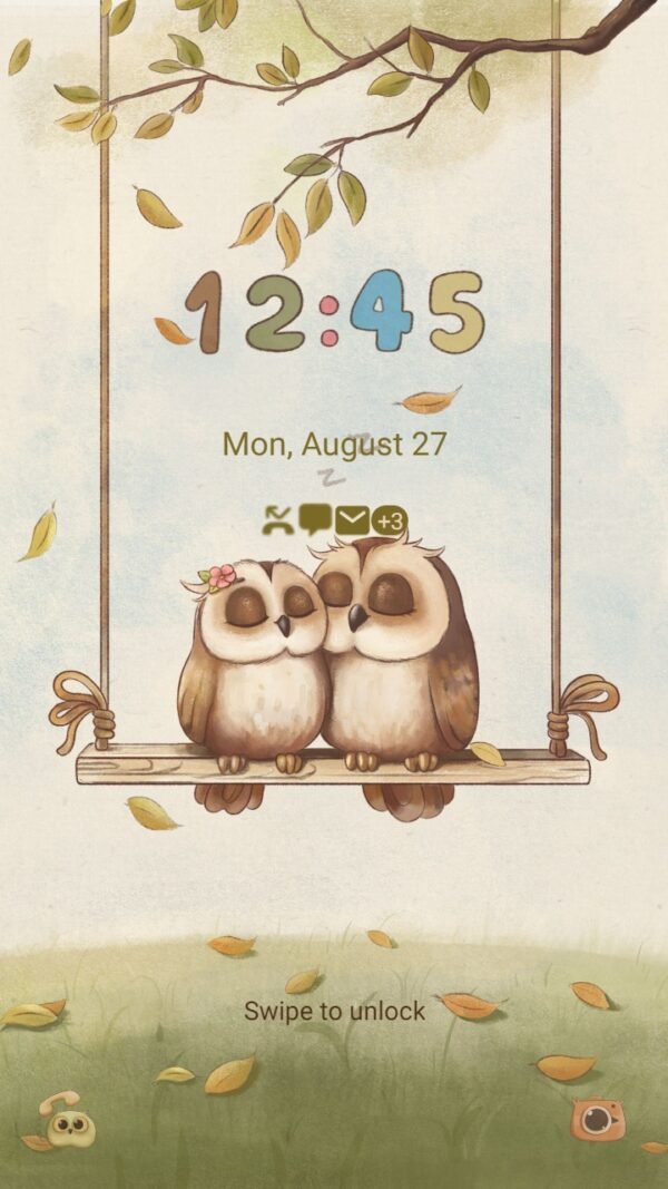 Samsung Themes: ❤️Mun❤️ Owls in love ~❤️ Premium Theme Official - Image 2