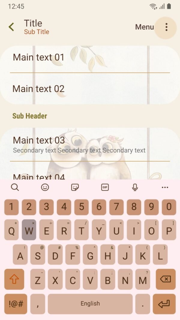 Samsung Themes: ❤️Mun❤️ Owls in love ~❤️ Premium Theme Official - Image 6