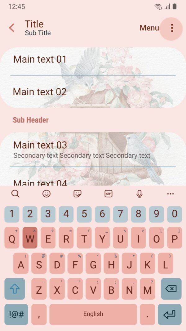Samsung Themes: ❤️Mun❤️ Bird house and rose ~❤️ Premium Theme Official with cute pink flowers and couple birds - Image 6