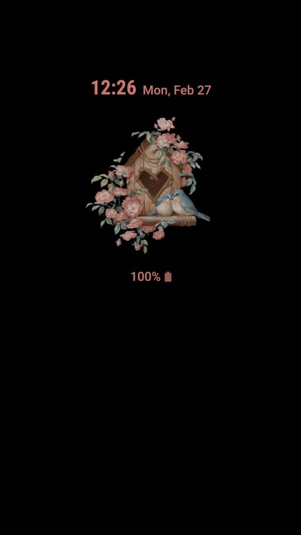 Samsung Themes: ❤️Mun❤️ Bird house and rose ~❤️ Premium Theme Official with cute pink flowers and couple birds - Image 7