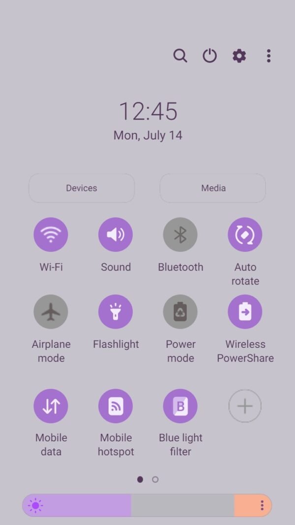 Samsung Themes: ❤️Mun❤️ Hydrangea purple flower ~❤️ Premium Theme Official with butterfly - Image 5