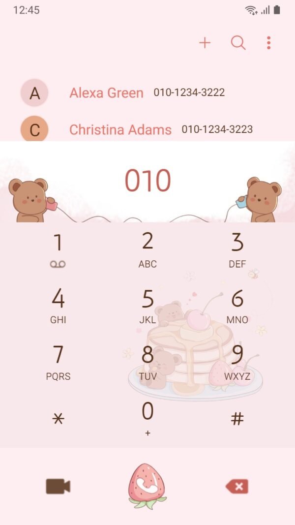 Samsung Themes: ❤️Mun❤️ Honey Bee Crepes Cake ~❤️ Premium Theme Official with Sweet brown bears - Image 3