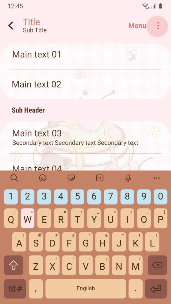 Samsung Themes: ❤️Mun❤️ Honey Bee Crepes Cake ~❤️ Premium Theme Official with Sweet brown bears - Image 6