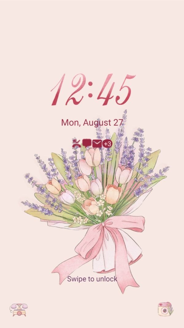 Samsung Themes: ❤️ Mun ❤️ Floral Bouquet ~❤️ Premium Theme Official with tulip and lavender flowers - Image 2