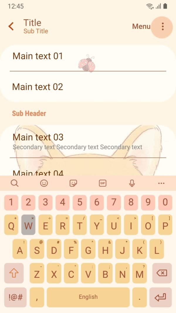 Samsung Themes: ❤️Mun❤️ Kawaii Corgi ~❤️ Premium Theme Official with little ladybird - Image 6