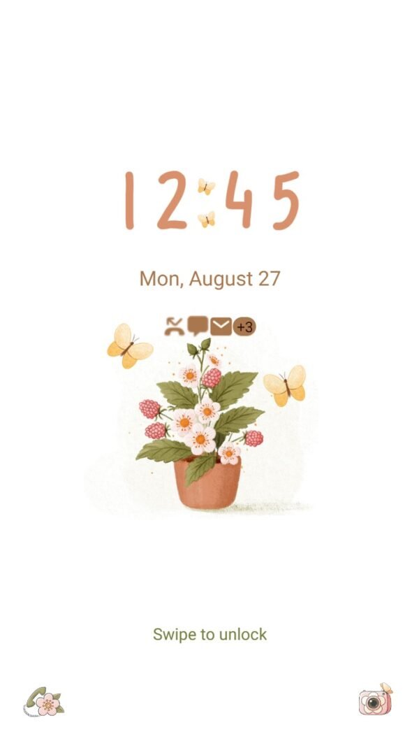 Samsung Themes: ❤️Mun❤️ Vintage Red Raspberries ~❤️ Premium Theme Official - Image 2