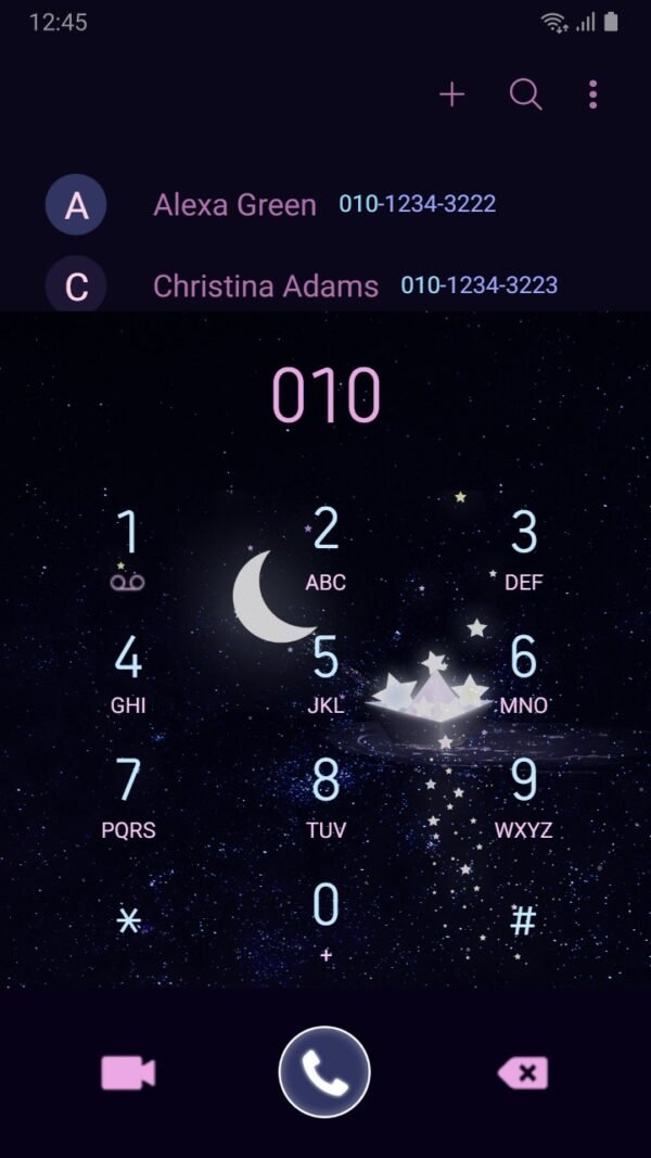 Samsung Themes: ❤️Mun❤️ Starry Boat ~❤️ Premium Theme with twinkling galaxy stars - Image 3