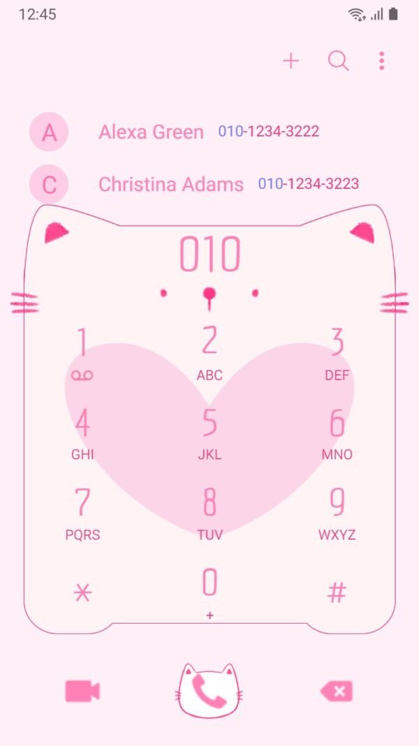 Samsung Themes: ❤️Mun❤️ Mini Cute Pink Cat ~❤️ Premium Theme Official - Image 3