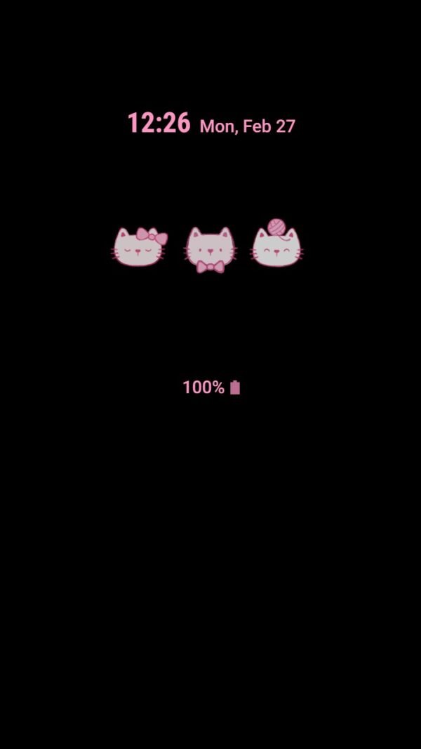 Samsung Themes: ❤️Mun❤️ Mini Cute Pink Cat ~❤️ Premium Theme Official - Image 7