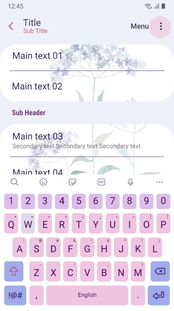 Samsung Themes: ❤️Mun❤️ Little purple flower ~❤️ Premium Theme Official - Image 6