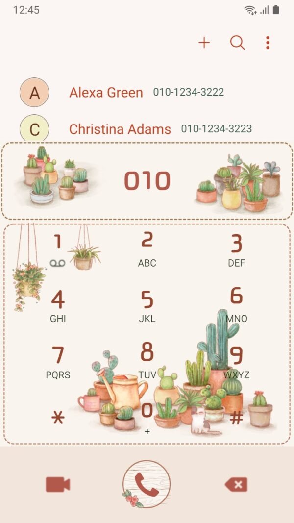 Samsung Themes: ❤️ Mun ❤️ Outdoor cactus species ~❤️ Premium Theme Official with cat and houseplants - Image 3