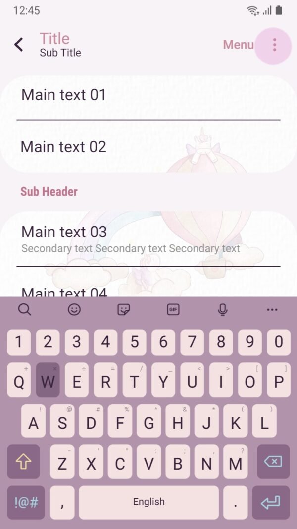Samsung Themes: ❤️Mun❤️ Kawaii Cloudy Unicorn ~❤️ Premium Theme Official - Image 6