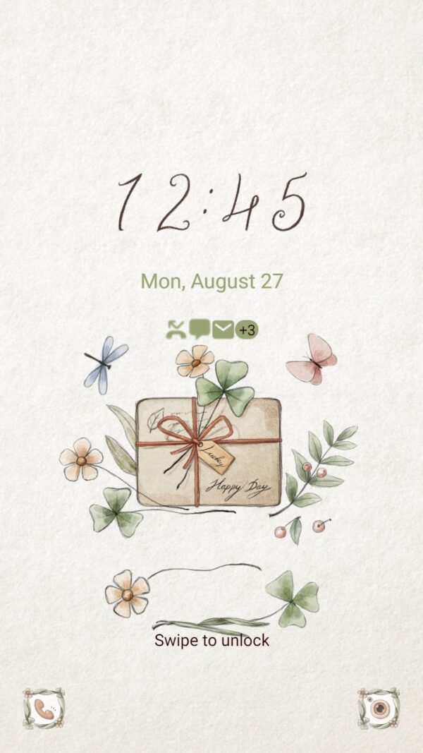 Samsung Themes: ❤️Mun❤️ Lucky Letter ~❤️ Premium Theme chilling lucky spring - Image 2