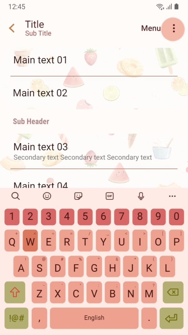 Samsung Themes: ❤️Mun❤️ Sweet Ice Cream Pattern ~❤️ Premium Theme Official with cupcakes and fresh stickers - Image 6
