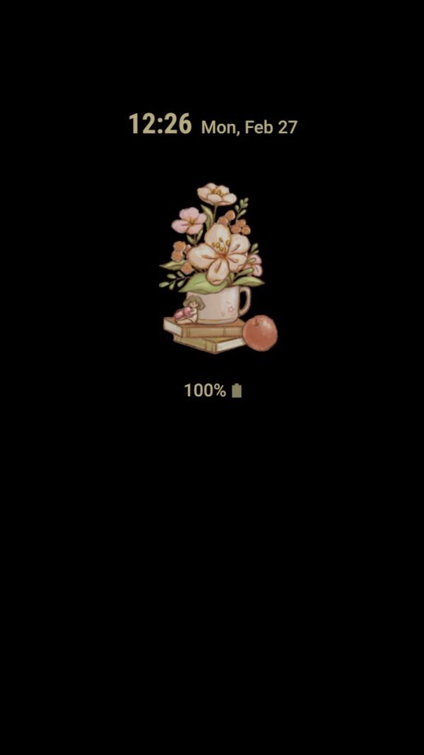 Samsung Themes: ❤️Mun❤️ Flowers and Books ~❤️ Premium Theme a tiny table decoration - Image 7