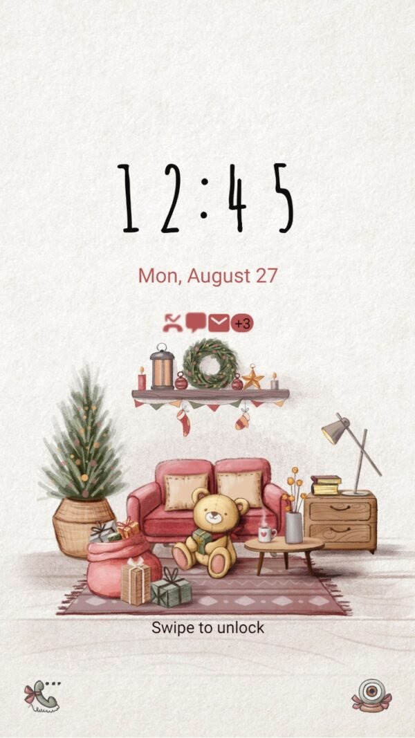 Samsung Themes: ❤️Mun❤️ Cozy Room ~❤️ Premium Theme warm Christmas - Image 2