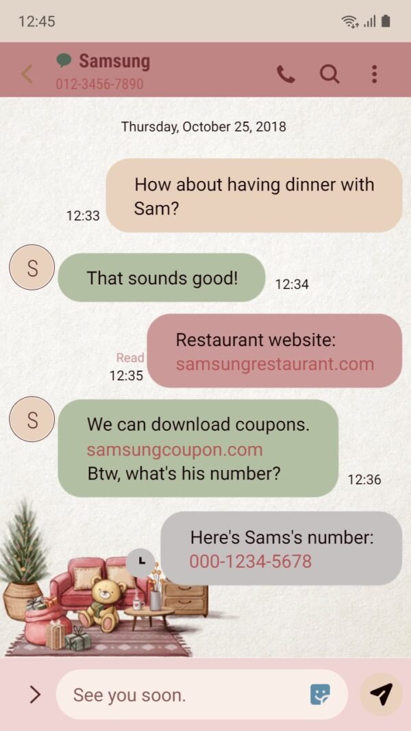 Samsung Themes: ❤️Mun❤️ Cozy Room ~❤️ Premium Theme warm Christmas - Image 4