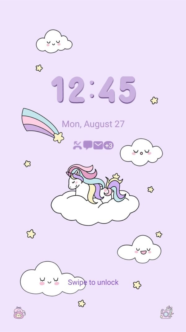 Samsung Themes: ❤️Mun❤️ Kawaii Unicorn ~❤️ Premium Theme Official - Image 2