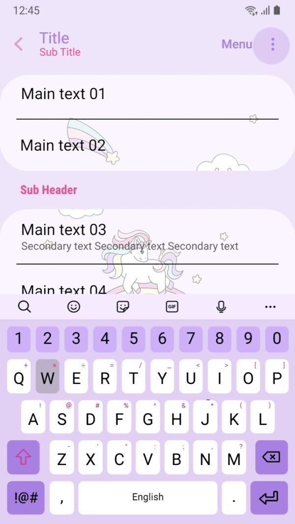 Samsung Themes: ❤️Mun❤️ Kawaii Unicorn ~❤️ Premium Theme Official - Image 6