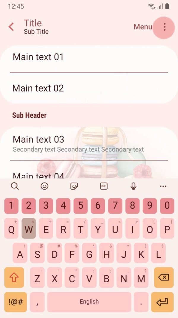 Samsung Themes: ❤️Mun❤️ Raspberry macaron ~❤️ Premium Theme Official with Yummy berry and cakes - Image 6