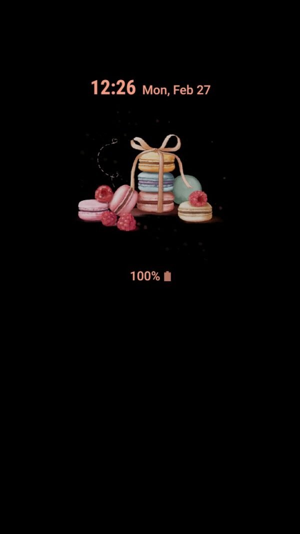 Samsung Themes: ❤️Mun❤️ Raspberry macaron ~❤️ Premium Theme Official with Yummy berry and cakes - Image 7
