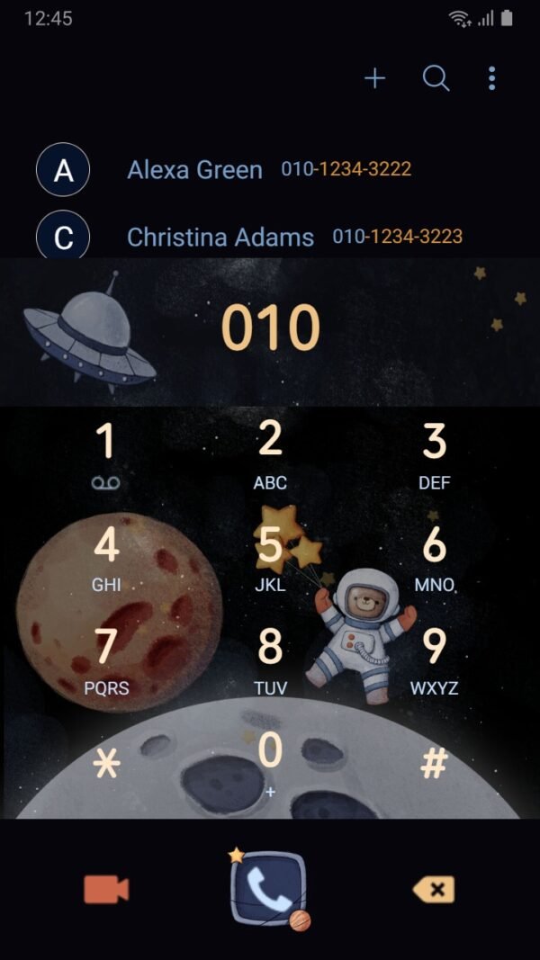 Samsung Themes: ❤️Mun❤️ Astronaut Bear in the space ~❤️ Premium Theme Official - Image 3