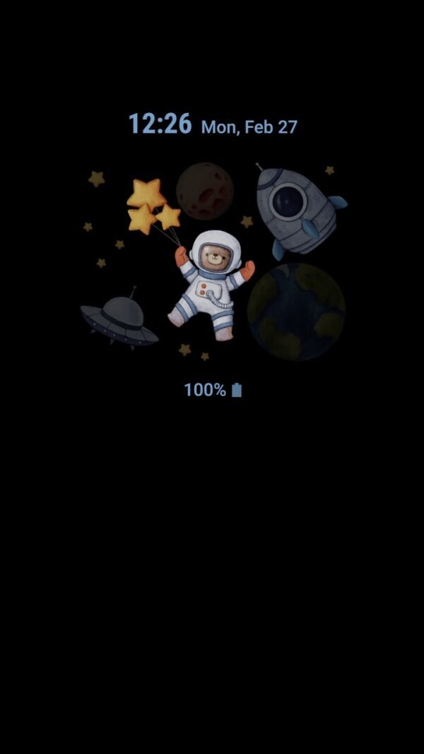Samsung Themes: ❤️Mun❤️ Astronaut Bear in the space ~❤️ Premium Theme Official - Image 7