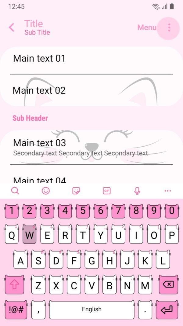 Samsung Themes: ❤️Mun❤️ Pinky Cat ~❤️ Premium Theme Official - Image 6