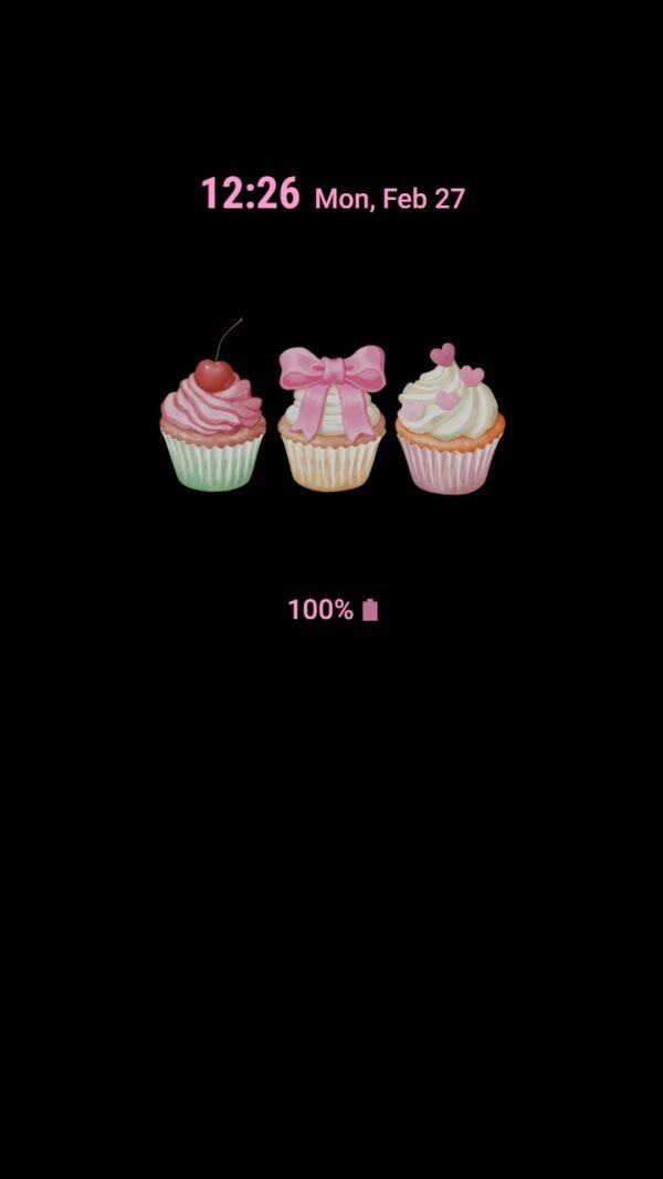 Samsung Themes: ❤️Mun❤️ Sweet Pink Cupcakes ~❤️ Premium Theme Official You should try - Image 7