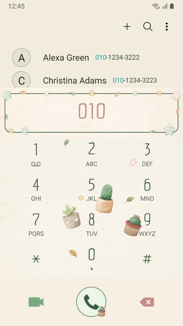 Samsung Themes: ❤️Mun❤️ Cactus Plants Kawaii ~❤️ Premium Theme Fall in love with the cutest succulents around - Image 3