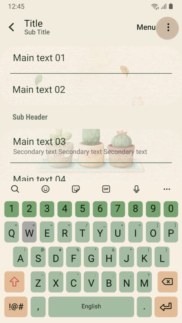 Samsung Themes: ❤️Mun❤️ Cactus Plants Kawaii ~❤️ Premium Theme Fall in love with the cutest succulents around - Image 6