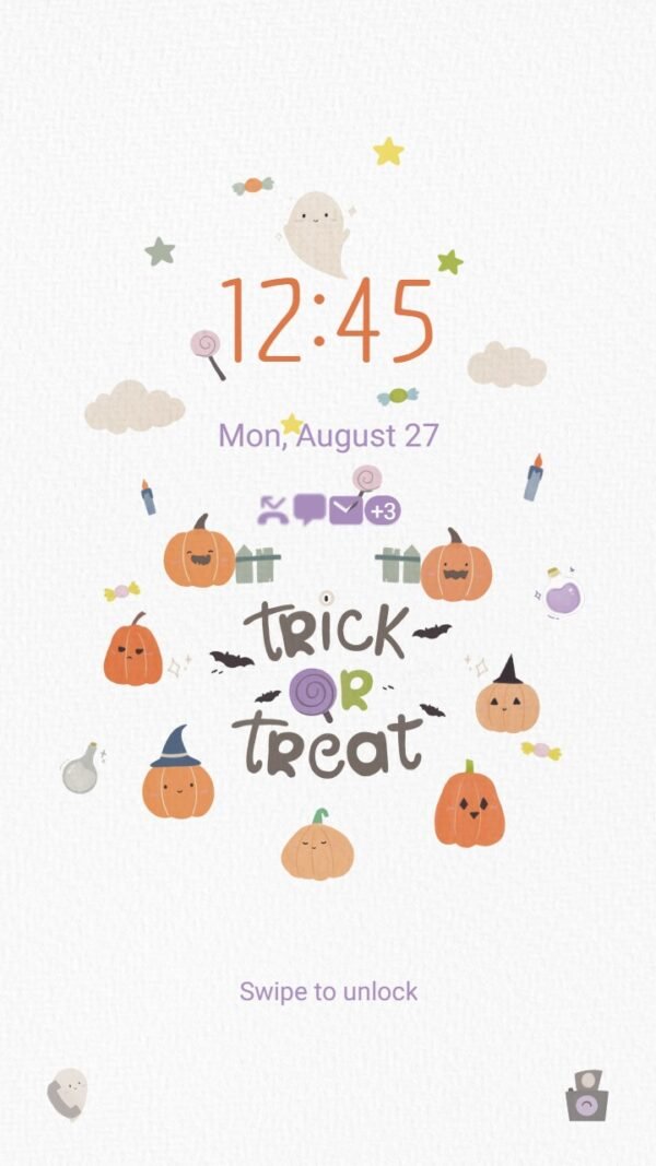Samsung Themes: ❤️Mun❤️ Little pumpkin in the Halloween ~❤️ Premium Theme Official - Image 2